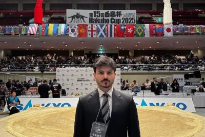 Ülvi Ağamirov Yaponiyada keçirilən sumo üzrə “Hakuho Cup 2025” turnirində ilk əcnəbi hakim olub