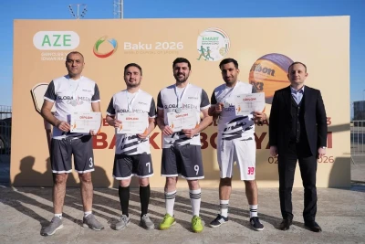 "Report" komandası media nümayəndələri arasında 3x3 basketbol turnirində ikinci olub