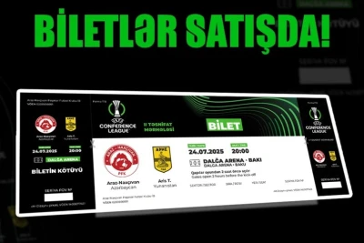 "Araz-Naxçıvan" - "Aris" oyununa bilet satışı başlayıb: Qiymətlər və satış məntəqələri açıqlandı