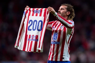 Qrizmann "Atletiko Madrid" tarixində 200 qol vuran ilk oyunçu oldu