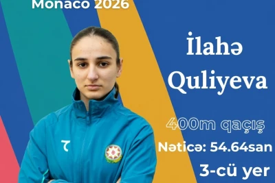Monako: İlahə Quliyeva Azərbaycan rekordunu yenilədi, Lamiyə Vəliyeva və Səkinə Hacızadə də medal qazandı