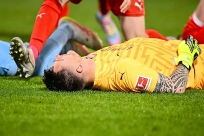 Goalkeeper lost consciousness because he had a concussion