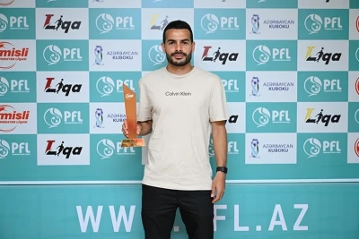 Emin Mahmudov awarded "Goal of the Month"