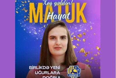 "Gəncə" voleybol komandası heyətini yeni oyunçu ilə gücləndirib