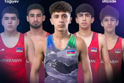 Azərbaycan U-17 sərbəst güləşçiləri Avropa çempionatına 2 qızıl və 1 bürünc medalla başladı