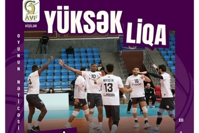 Kişi Voleybolçuların Yüksək Liqasında 12-ci Tur: "Neftçi" və "Xilasedici" Qələbə Qazandı