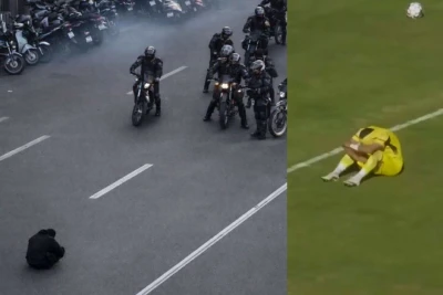 Mehdi Şərifinin "Traktor"la oyunda etiraz əlaməti olaraq qeyri-adi hərəkəti - VİDEO