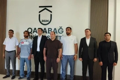 Olimpiya çempionları Elnur Məmmədli, Hidayət Heydərov və Zelim Kotsoyevin Qarabağa səfəri: Xankəndi və Şuşada tikinti işləri ilə tanışlıq