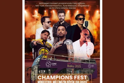 Minifutbol üzrə dünya çempionu olan Azərbaycan millisinə həsr olunmuş konsert